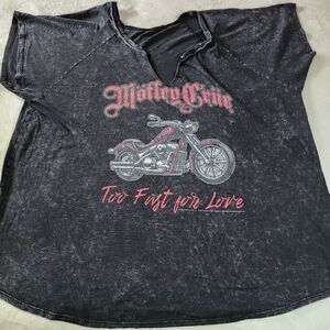 Motley Crue 2021 Black Tshirt With Graphics Size 3X